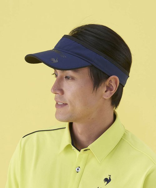 le coq sportif GOLF (ルコックスポルティフ（ゴルフ）)/FAN AIR(ファンエアー)サンバイザー/ネイビー