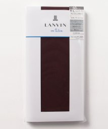 LANVIN en Bleu(ladies socks)(ランバンオンブルー（レディスソックス）)/60dプレーティングタイツ/ノワールルージュ