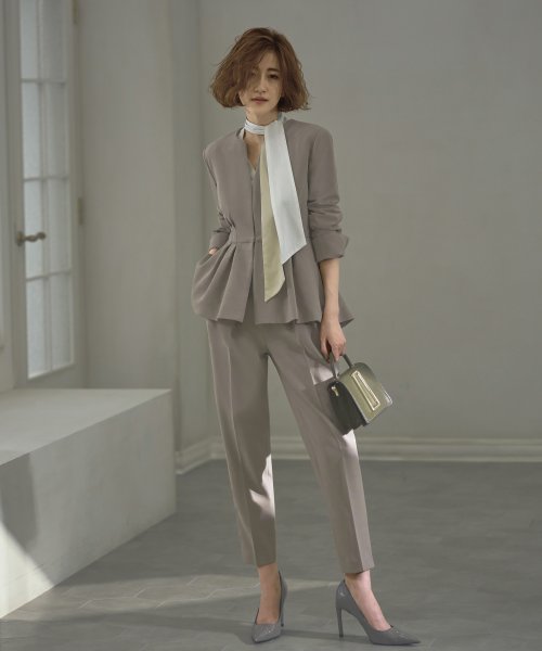 23区 スーツ セットアップ パンツスーツ スカート 舞い 3点セット  