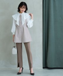 RUIRUE BOUTIQUE/カラーツイードジレ＆スリムストレートパンツスーツ「SU1207」/505167669