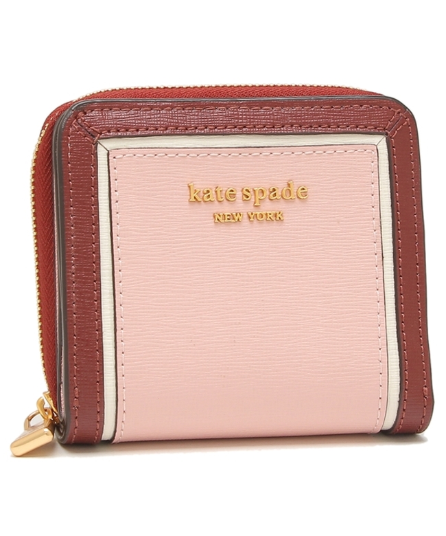 セール】ケイトスペード 二つ折り財布 モーガン ミニ財布 ピンクマルチ