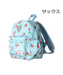 Kids Foret(キッズフォーレ)/【子供服】 Kids Foret (キッズフォーレ) ユニコーン・苺総柄撥水ボンディングリュック S～L B81822/サックス