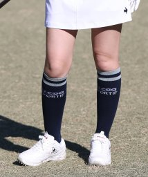 le coq sportif GOLF (ルコックスポルティフ（ゴルフ）)/【池田エライザ着用】ロゴ入りハイソックス/ネイビー