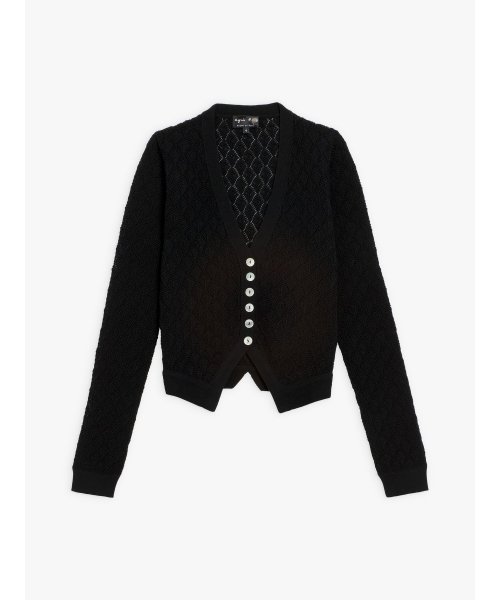 agnes b. FEMME OUTLET(アニエスベー　ファム　アウトレット)/【Outlet】LY11 CARDIGAN カーディガン/ブラック