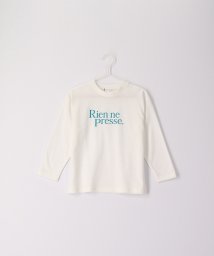 ROPE' PICNIC　KIDS(ロぺピクニックキッズ)/【KIDS】UNISEXビッグロゴロングTシャツ/オフホワイト（15）