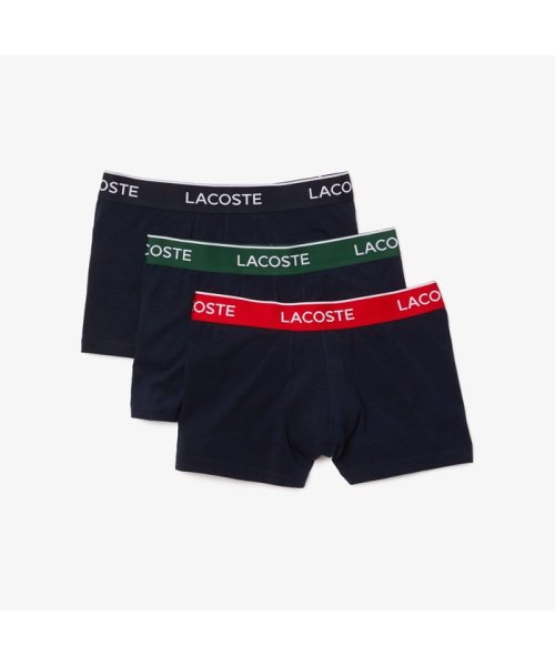 LACOSTE Mens(ラコステ　メンズ)/コントラストカラーデザイン3パックボクサーパンツ/ブルー系その他3