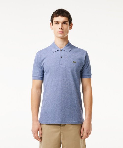 LACOSTE Mens(ラコステ　メンズ)/『L1264』定番半袖ポロシャツ（杢糸）/ブル－グレ－