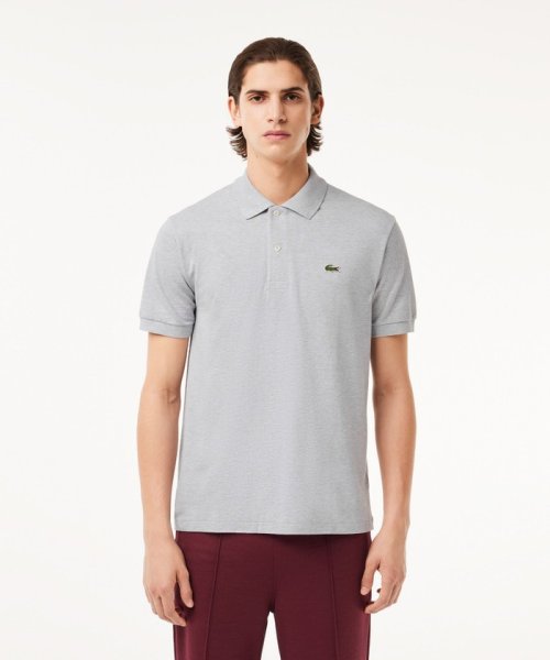 LACOSTE Mens(ラコステ　メンズ)/『L1264』定番半袖ポロシャツ（杢糸）/グレー
