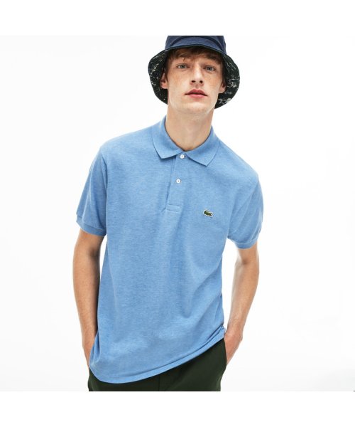 LACOSTE Mens(ラコステ　メンズ)/『L1264』定番半袖ポロシャツ（杢糸）/ブルー