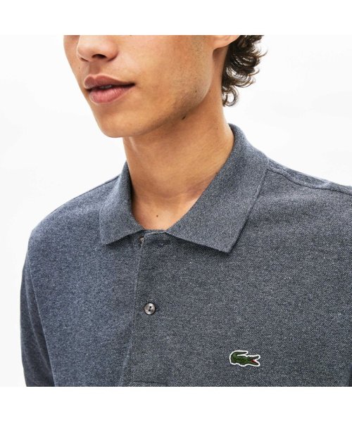 LACOSTE Mens(ラコステ　メンズ)/『L1264』定番半袖ポロシャツ（杢糸）/ダークアッシュ