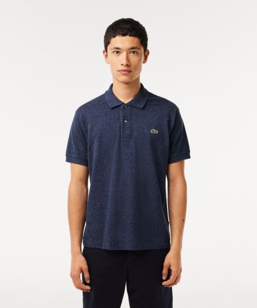 LACOSTE Mens(ラコステ　メンズ)/『L1264』定番半袖ポロシャツ（杢糸）/インディゴブルー