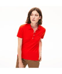 LACOSTE(ラコステ)/スリムフィット ストレッチコットンピケポロ（半袖）/レッド