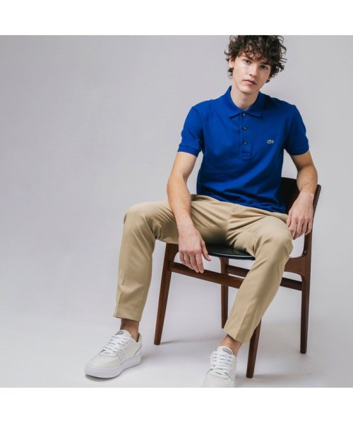 LACOSTE Mens(ラコステ　メンズ)/スリムフィットソリッドポロシャツ（半袖）/ロイヤルブルー