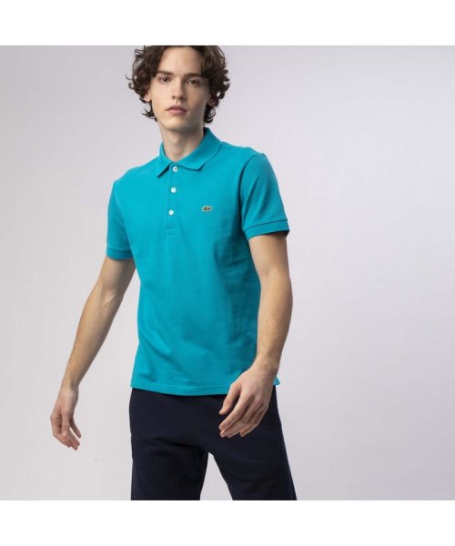 LACOSTE Mens(ラコステ　メンズ)/スリムフィットソリッドポロシャツ（半袖）/エメラルド