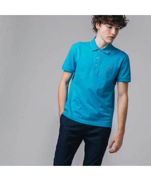 LACOSTE Mens(ラコステ　メンズ)/スリムフィットソリッドポロシャツ（半袖）/カリビアンブルー