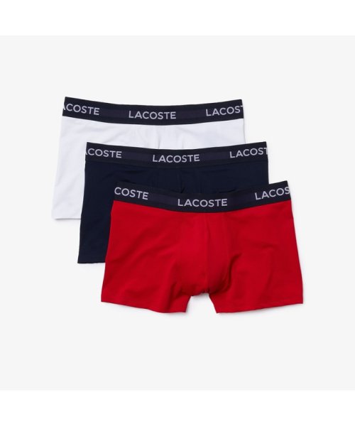 LACOSTE Mens(ラコステ　メンズ)/マイクロファイバートランクショーツ３パック/レッド