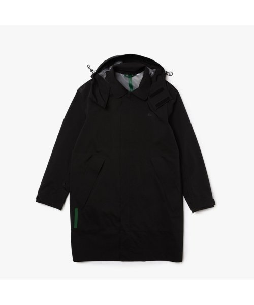 LACOSTE Mens(ラコステ　メンズ)/デタッチャブルフードステンカラーコート/ブラック