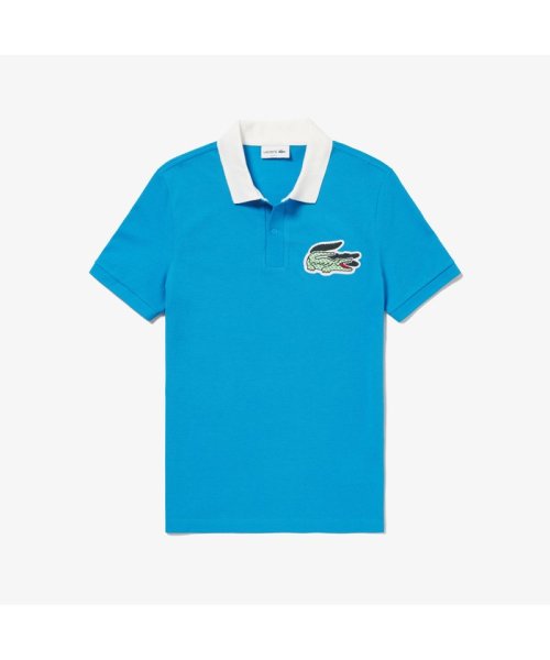 LACOSTE Mens(ラコステ　メンズ)/ダブルクロックエンブレムポロシャツ/ブルー