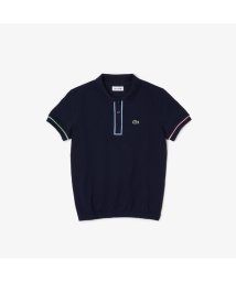 LACOSTE KIDS(ラコステ　キッズ)/GIRLS配色パイピングギャザーポロシャツ/ネイビー