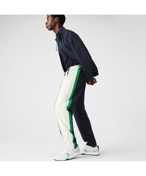 LACOSTE Mens(ラコステ　メンズ)/縦位置切り替えカラーブロックトラックパンツ/ネイビー