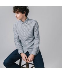 LACOSTE Mens/クールマックスブレンド鹿の子地ストライプシャツ/505172373