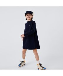 LACOSTE KIDS(ラコステ　キッズ)/GIRLSバックプリーツクルーネックスウェットドレス/ネイビー