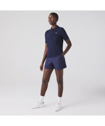 LACOSTESPORTS LADYS(ラコステスポーツ　レディース)/【EC限定】オーガニックコットン 鹿の子 ウィメンズソリッドゴルフポロシャツ/ネイビー