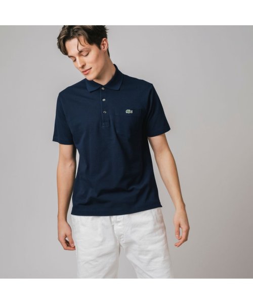 LACOSTE Mens(ラコステ　メンズ)/80sリバイバルポケットポロシャツ/ネイビー