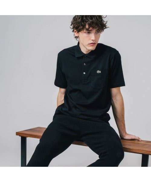 LACOSTE Mens(ラコステ　メンズ)/80sリバイバルポケットポロシャツ/ブラック