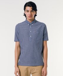 LACOSTE Mens(ラコステ　メンズ)/クールマックスブレンドジャガード半袖ポロシャツ/ネイビー