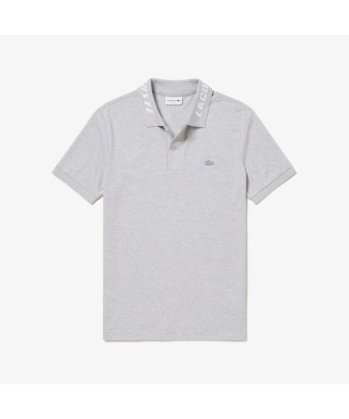 LACOSTE Mens(ラコステ　メンズ)/エコ鹿の子地ジャカードカラーポロシャツ/グレー