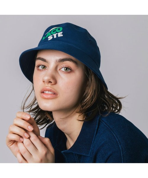 LACOSTE(ラコステ)/コットンジャージブランドネームロゴハット/ネイビー