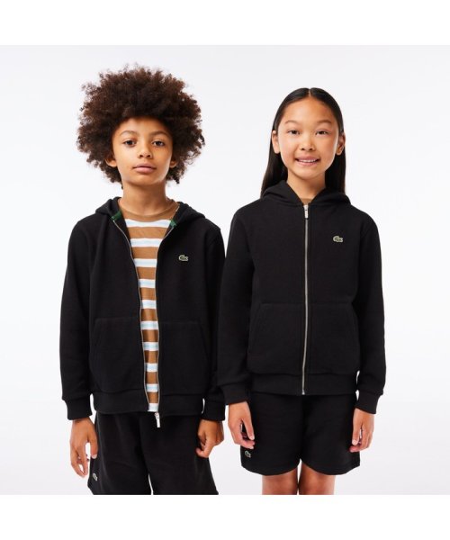 LACOSTE KIDS(ラコステ　キッズ)/BOYSミニマルジップアップパーカ/ブラック