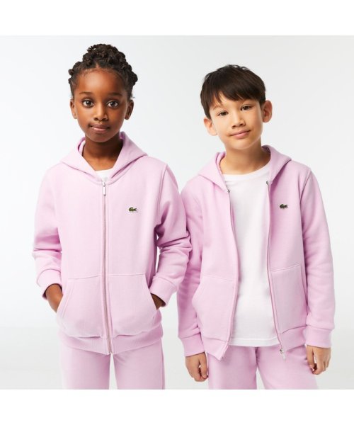 LACOSTE KIDS(ラコステ　キッズ)/BOYSミニマルジップアップパーカ/ピンク