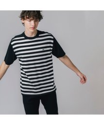 LACOSTE Mens(ラコステ　メンズ)/コットンニットマリンボーダーTシャツ/ブラック