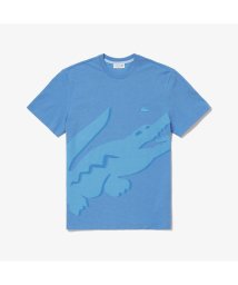 LACOSTE Mens(ラコステ　メンズ)/オーバーサイズプリント鹿の子地Tシャツ/ブルー