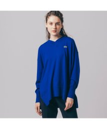 LACOSTE(ラコステ)/ウォッシャブルウールVネックニットセーター/ブルー