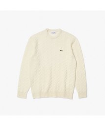 LACOSTE Mens(ラコステ　メンズ)/エッセンシャルケーブルニットセーター/オフホワイト