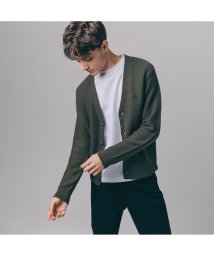 LACOSTE Mens(ラコステ　メンズ)/ミリタリーニットカーディガン/モスグリーン