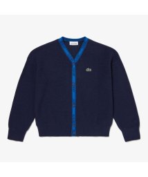 LACOSTE KIDS(ラコステ　キッズ)/KIDSネームテーピングVネックカーディガン/ネイビー