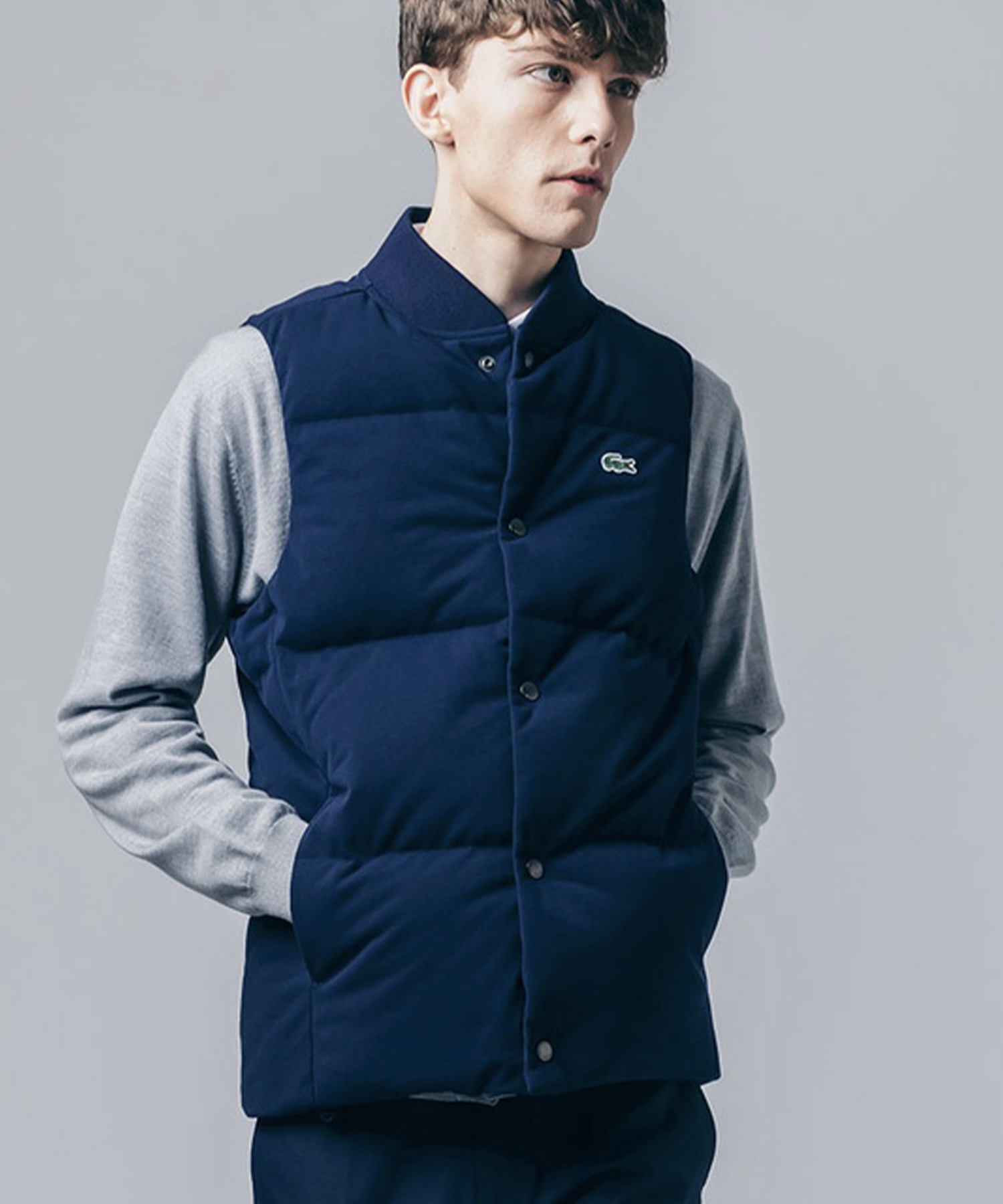 LACOSTE メンズダウンベスト