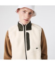 LACOSTE Mens(ラコステ　メンズ)/シェルパフリースベスト/ホワイト