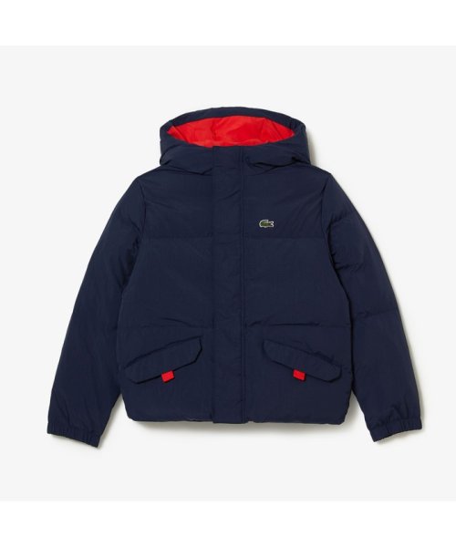 LACOSTE KIDS(ラコステ　キッズ)/KIDSバックステッチパフジャケット/ネイビー