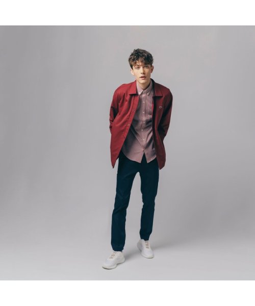 LACOSTE Mens(ラコステ　メンズ)/プレーン×バッファローチェックリバーシブルシャツアウター/ワインレッド