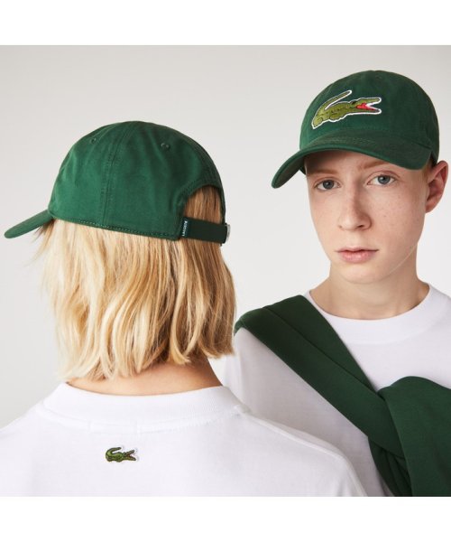 LACOSTE Mens(ラコステ　メンズ)/オーガニックコットンビッグエンブレム５パネルキャップ/グリーン