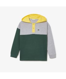 LACOSTE KIDS(ラコステ　キッズ)/BOYSラグビーフードシャツ/グレー