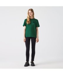 LACOSTE(ラコステ)/フロックプリント半袖Tシャツ/グリーン