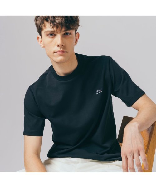 LACOSTE Mens(ラコステ　メンズ)/アウトラインクロッククルーネック半袖Tシャツ/ブラック