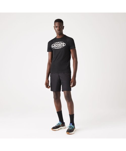 LACOSTESPORTS MENS(ラコステスポーツ　メンズ)/エコドライグラフィックプリントTシャツ/ブラック