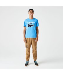 LACOSTE Mens(ラコステ　メンズ)/カレッジプリントTシャツ/ブルー